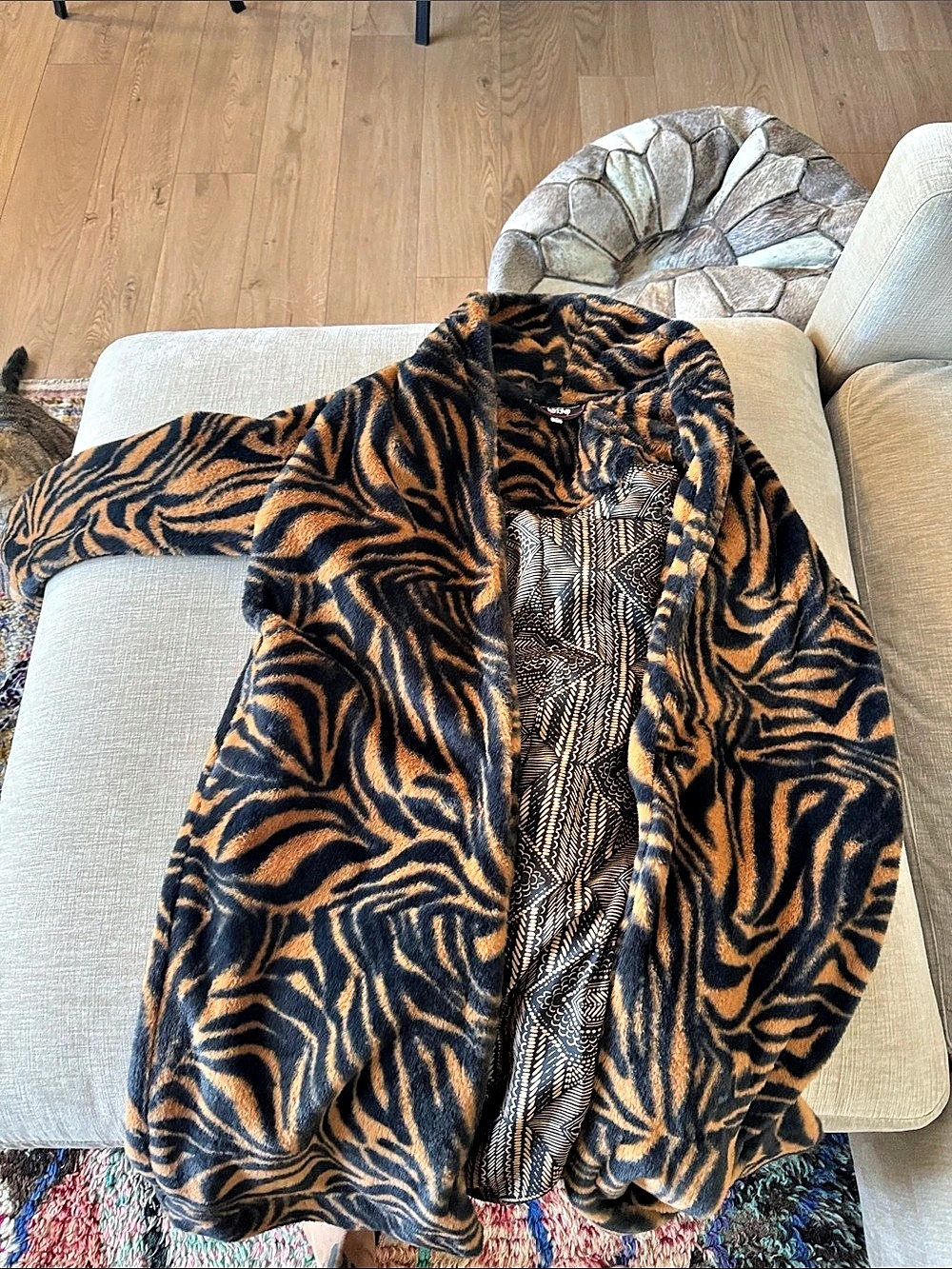 JohnnyWas Workshop Animal Print Jacket XS Like New